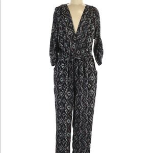 ELEVENSES Anthropologie Print Jumpsuit XS